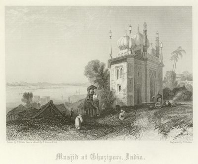 Musjid at Ghazipore, India by Thomas Colman Dibdin